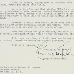Letter: 1946 November 5
