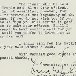 Letter: 1947 October 1