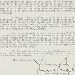 Letter: 1946 November 11
