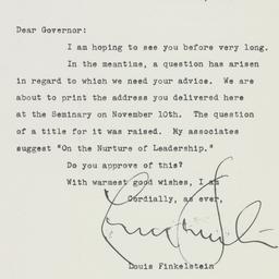 Letter: 1946 December 3