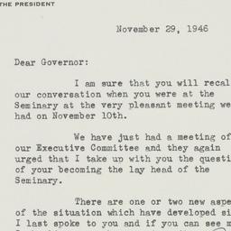 Letter: 1946 November 29
