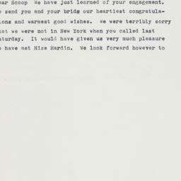 Telegram: 1961 November 28
