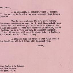 Letter: 1955 May 20