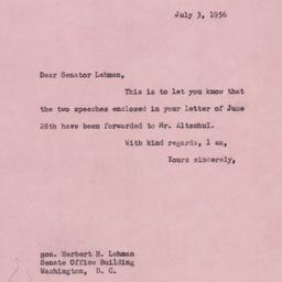 Letter: 1956 July 3