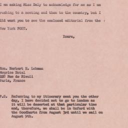 Letter: 1957 June 21