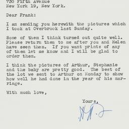 Letter: 1957 April 30