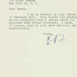Letter: 1955 February 17