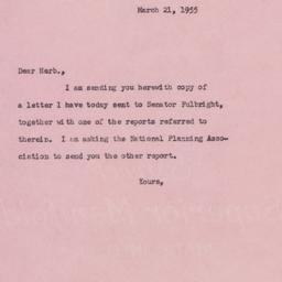 Letter: 1955 March 21