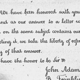 [Document, 1782 November 06]