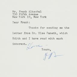 Letter: 1958 January 31