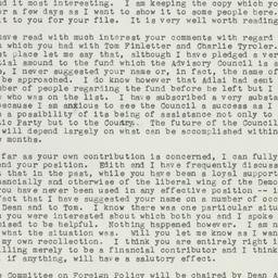 Letter: 1957 June 8