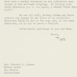 Letter: 1955 August 26