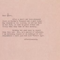 Letter: 1957 September 3