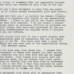 Letter: 1960 December 29