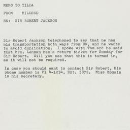 Memorandum: 1963 July 31