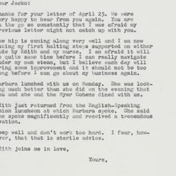 Letter: 1963 May 2