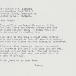 Letter: 1963 April 21