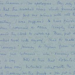 Letter: 1961 July 29