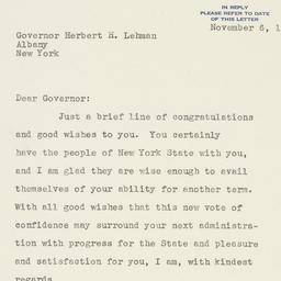 Letter: 1936 November 6