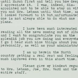Letter: 1933 February 2