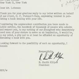 Letter: 1961 April 7