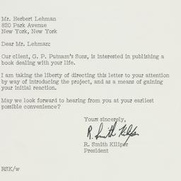 Letter: 1961 February 24