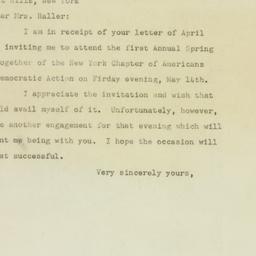 Letter: 1948 May 5