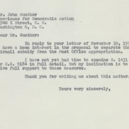 Letter: 1950 December 4
