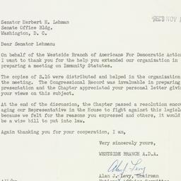 Letter: 1953 November 10