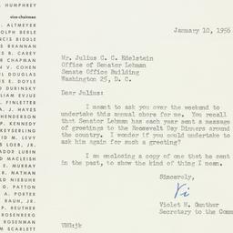 Letter: 1956 January 10