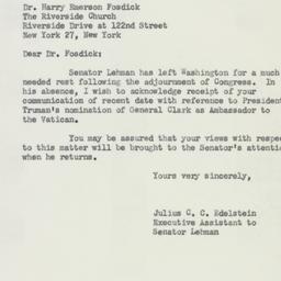 Letter: 1951 October 24