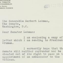 Letter: 1951 October 22