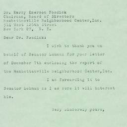 Letter: 1950 December 19