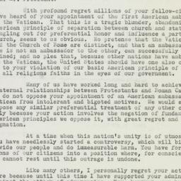 Letter: 1951 October 22