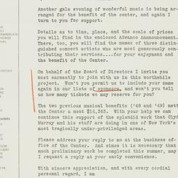 Letter: 1950 July 15
