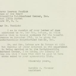 Letter: 1949 June 21