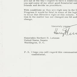 Letter: 1951 August 16
