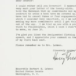 Letter: 1954 May 28