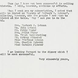 Letter: 1954 May 1