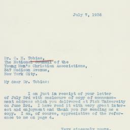 Letter: 1936 July 7