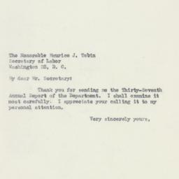 Letter: 1950 May 5