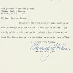 Letter: 1950 August 29
