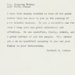Telegram: 1961 November 7