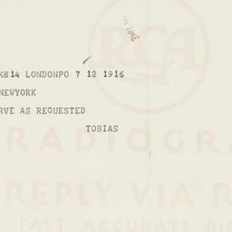 Telegram: 1950 September 12