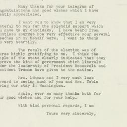 Letter: 1949 November 15
