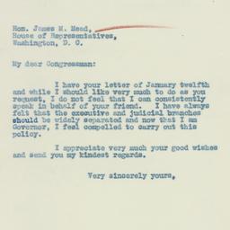 Letter: 1933 January 18