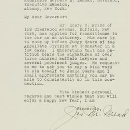 Letter: 1933 January 12