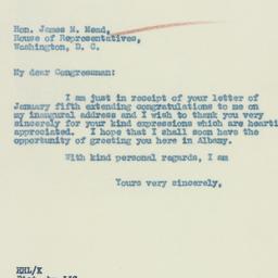 Letter: 1933 January 9