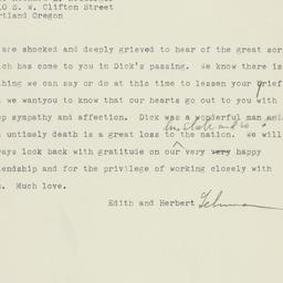 Telegram: 1960 March 9