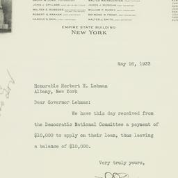 Letter: 1933 May 16